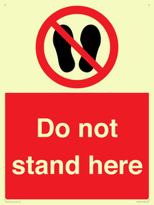 Do not stand here